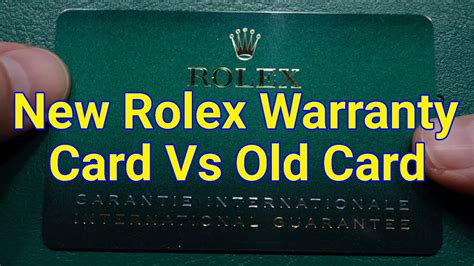 rolex new card vs old card|rolex warranty cards 2020.